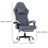 Oakleigh Home Rysel Gaming Office Chair with Footrest