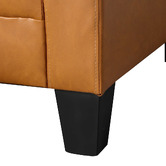 Oakleigh Home Lucy 3 Seater Queen Faux Leather Sofa Bed &amp; Ottoman Set