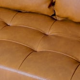 Oakleigh Home Lucy 3 Seater Queen Faux Leather Sofa Bed &amp; Ottoman Set
