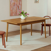 Oakleigh Home Baia Rubberwood Extendable Dining Table