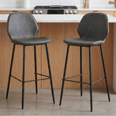 Oakleigh Home 75cm Marcella PU Leather Barstools
