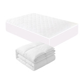 Oakleigh Home Sofie All Seasons Quilt &amp; Emilia Waterproof Mattress Protector Set