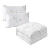Oakleigh Home Veda Memory Foam Pillow &amp; Sofie All Seasons Quilt Set