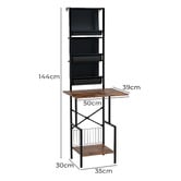 Oakleigh Home Kinsley Tall Vinyl Record Player Stand