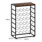 Oakleigh Home Zander 30 Bottle Wine Rack