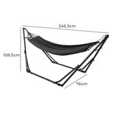 Oakleigh Home Zaire Cotton-Blend Hammock with Stand