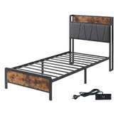 Oakleigh Home Clarisse Bed with Charging Station
