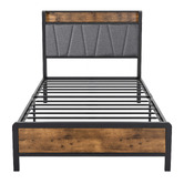 Oakleigh Home Clarisse Bed with Charging Station