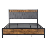 Oakleigh Home Clarisse Bed with Charging Station