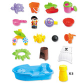 Gem Toys Pirate Boat Playset