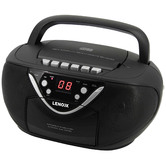 Grafton Home Goods Black Portable Cassette &amp; CD Player