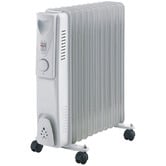 Grafton Home Goods White 11 Fin Oil Column Heater