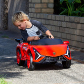 Grafton Home Goods Lenoxx Ferrari-Inspired Electric Ride-On Car