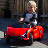 Grafton Home Goods Lenoxx Ferrari-Inspired Electric Ride-On Car