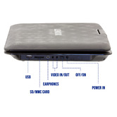 Grafton Home Goods 39cm Swivel Portable DVD Player