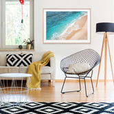 Le Concept Art Aerial Coastline Framed Print