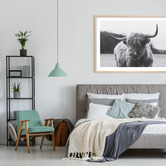 Le Concept Art Highland Cow Framed Print