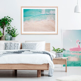 Le Concept Art Aerial Beach Framed Print