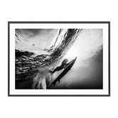 Le Concept Art Duck Dive Framed Print