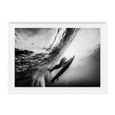 Le Concept Art Duck Dive Framed Print