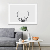 Le Concept Art Deer Antlers Framed Print