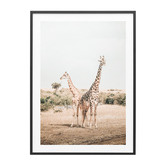 Le Concept Art Giraffe Goals Framed Print