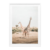 Le Concept Art Giraffe Goals Framed Print