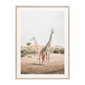 Le Concept Art Giraffe Goals Framed Print