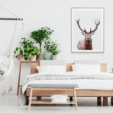 Le Concept Art Deer Portrait Framed Print