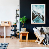 Le Concept Art Above The Icebergs Framed Print