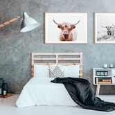 Le Concept Art Duncan Highland Cow Framed Print