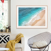 Le Concept Art Aerial Coastline Framed Print
