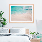 Le Concept Art Aerial Beach Framed Print