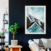 Le Concept Art Above The Icebergs Framed Print