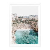 Le Concept Art Italian Beach Framed Paper Print Wall Art
