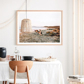 Le Concept Art Beach Kangaroo Framed Paper Print Wall Art