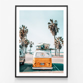 Le Concept Art Surf Van Framed Paper Print Wall Art