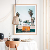 Le Concept Art Surf Van Framed Paper Print Wall Art