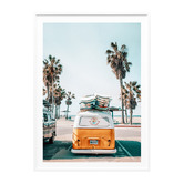 Le Concept Art Surf Van Framed Paper Print Wall Art