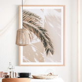 Le Concept Art Shaded Palm Framed Paper Print Wall Art