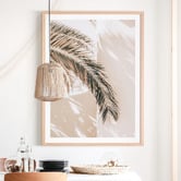 Le Concept Art Shaded Palm Framed Paper Print Wall Art