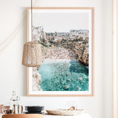 Le Concept Art Italian Beach Framed Paper Print Wall Art