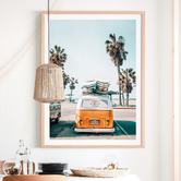 Le Concept Art Surf Van Framed Paper Print Wall Art
