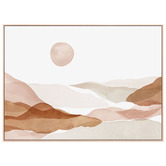 Le Concept Art Watercolour Hills Framed Canvas Wall Art