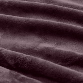 Radisson Home Aubergine Lucia Luxury Plush Velvet Blanket