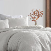 Radisson Home White Avena Quilt Cover Set