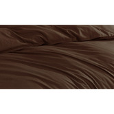 Radisson Home Mahogany Brown Ricki Vintage Washed Polyester Quilt Cover Set