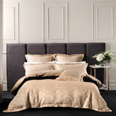 Grace By Linen House Gold Winston Cotton-Blend Quilt Cover Set