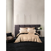 Grace By Linen House Gold Winston Cotton-Blend Quilt Cover Set