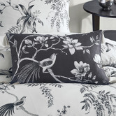 Grace By Linen House Black Otho Cotton Cushion
